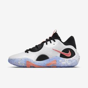 White / Black / Blue / Red Nike PG 6 Men's Basketball Shoes | NK584FCQ