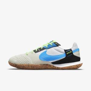 White / Black / Light Green / Light Blue Nike Streetgato Men's Football Shoes | NK391JET