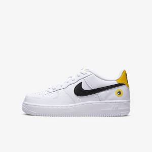 White / Black Nike Air Force 1 LV8 Older Kids' Sneakers | NK491IWH