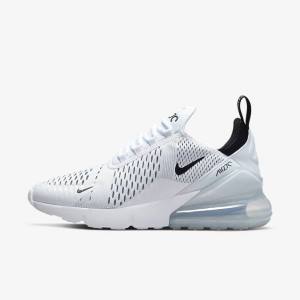 White / Black Nike Air Max 270 Women's Sneakers | NK960IKG