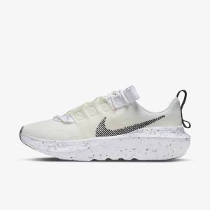 White / Black Nike Crater Impact Women's Sneakers | NK692SWJ