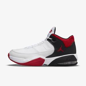 White / Black / Red Nike Jordan Max Aura 3 Men's Jordan Shoes | NK567UVM