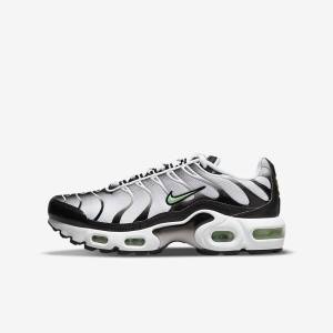 White / Black / Silver / Mint Nike Air Max Plus Older Kids' Sneakers | NK387VOG