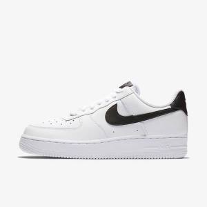 White / Black / White Nike Air Force 1 07 Women's Sneakers | NK543IFM