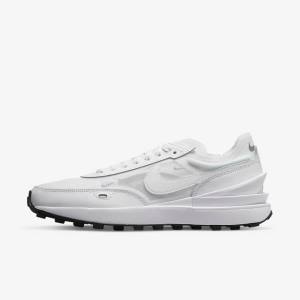 White / Black / White Nike Waffle One Women's Sneakers | NK174ICW