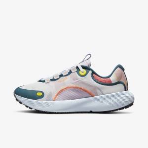 White / Blue / Black / Pink Nike React Escape Run Road Women's Running Shoes | NK124YJI