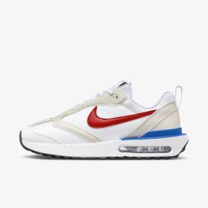 White / Blue / Black / Red Nike Air Max Dawn Men's Sneakers | NK270YHS