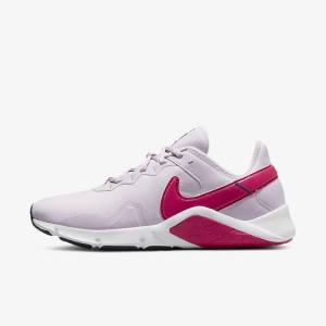 White / Blue / Pink Nike Legend Essential 2 Women's Training Shoes | NK635TSY