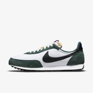 White / Green / Royal / Black Nike Waffle Trainer 2 Men's Sneakers | NK529REU