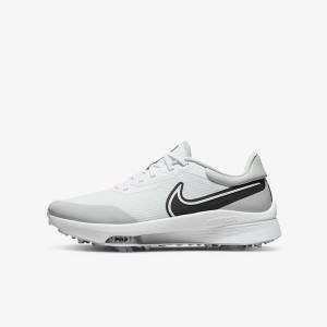 White / Grey / Turquoise / Black Nike Air Zoom Infinity Tour NEXT% Men's Golf Shoes | NK270WXC