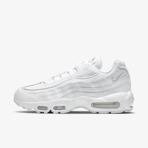 White / Grey / White Nike Air Max 95 Essential Men's Sneakers | NK903CLT