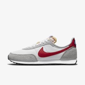 White / Light Grey / Royal / Red Nike Waffle Trainer 2 Men's Sneakers | NK540IQR