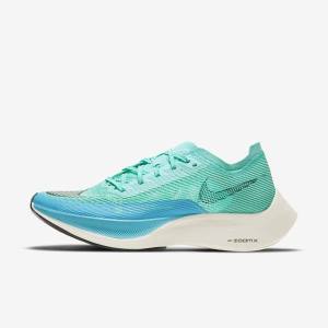 White / Metal Silver / Black Nike ZoomX Vaporfly Next% 2 Road Racing Women's Running Shoes | NK172BRN