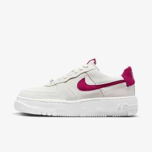 White Nike Air Force 1 Pixel Women's Sneakers | NK469TXR