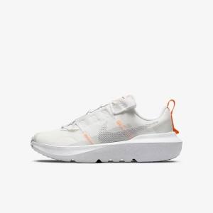 White Nike Crater Impact Older Kids' Running Shoes | NK362QFH