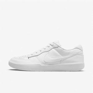 White Nike SB Force 58 Premium Men's Sneakers | NK189VMS