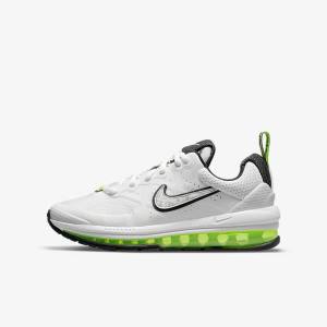 White / Platinum / Black Nike Air Max Genome Older Kids' Sneakers | NK251FED