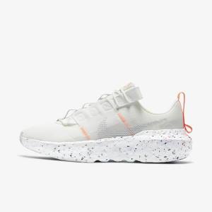 White / Platinum / Grey Nike Crater Impact Women's Sneakers | NK895YNO