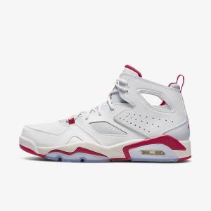 White / Platinum Nike Jordan Flight Club 91 Men's Sneakers | NK561ISP