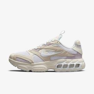 White / Purple / White Nike Zoom Air Fire Women's Sneakers | NK840XZD