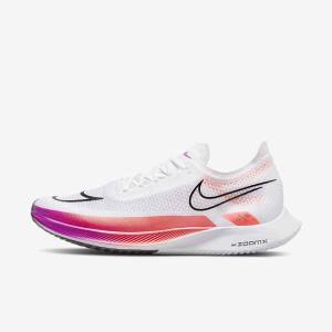 White / Red / Purple / Black Nike ZoomX Streakfly Road Racing Men's Running Shoes | NK852CQM