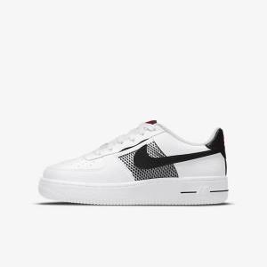 White / Red / White / Black Nike Air Force 1 LV8 Older Kids' Sneakers | NK241UVW