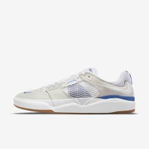 White / Royal / White Nike SB Ishod Wair Men's Skate Shoes | NK601LXE